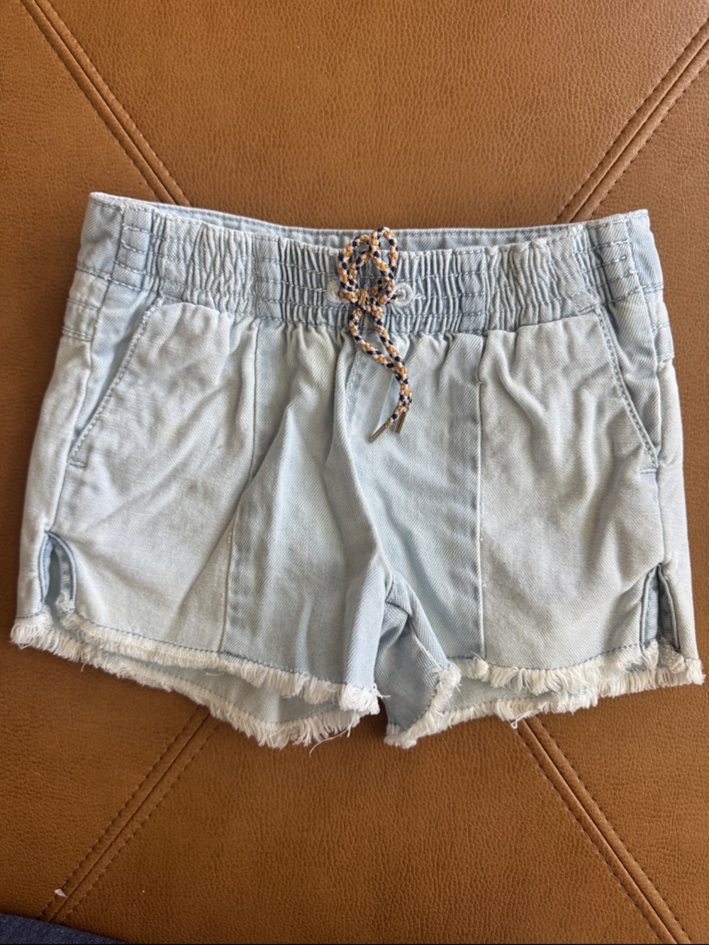 Chloe girls Light Blue Women's Drawstring Denim Shorts